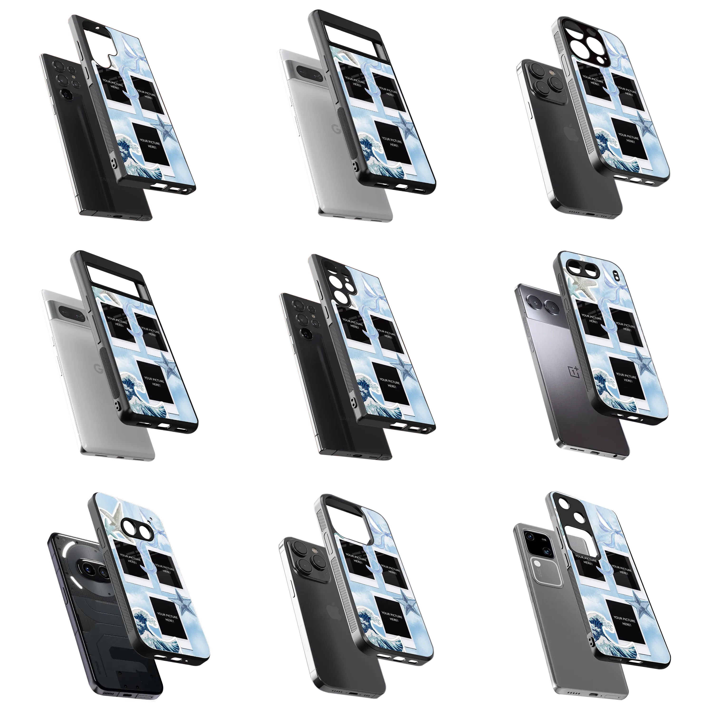 Polaroid Personalised Glass Phone Case