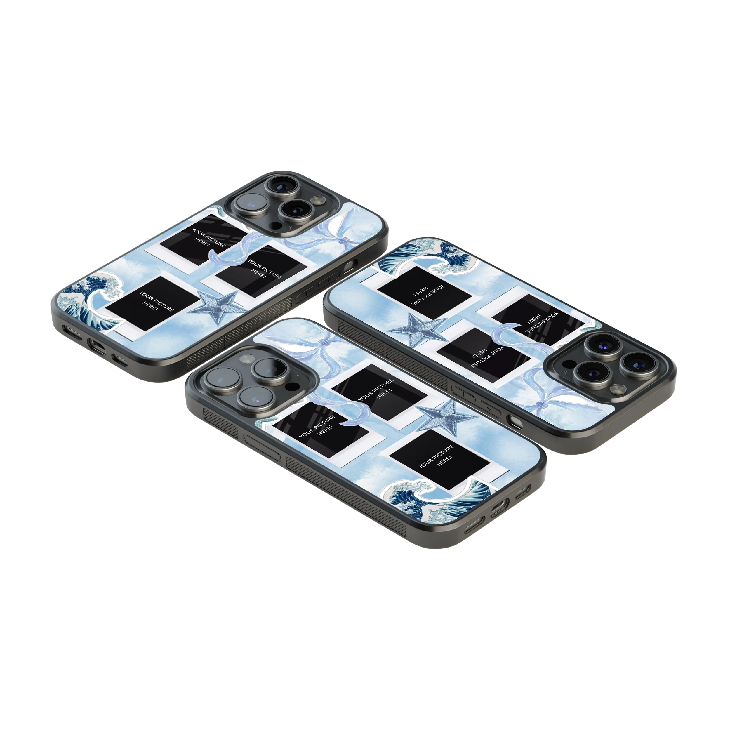Polaroid Personalised Glass Phone Case