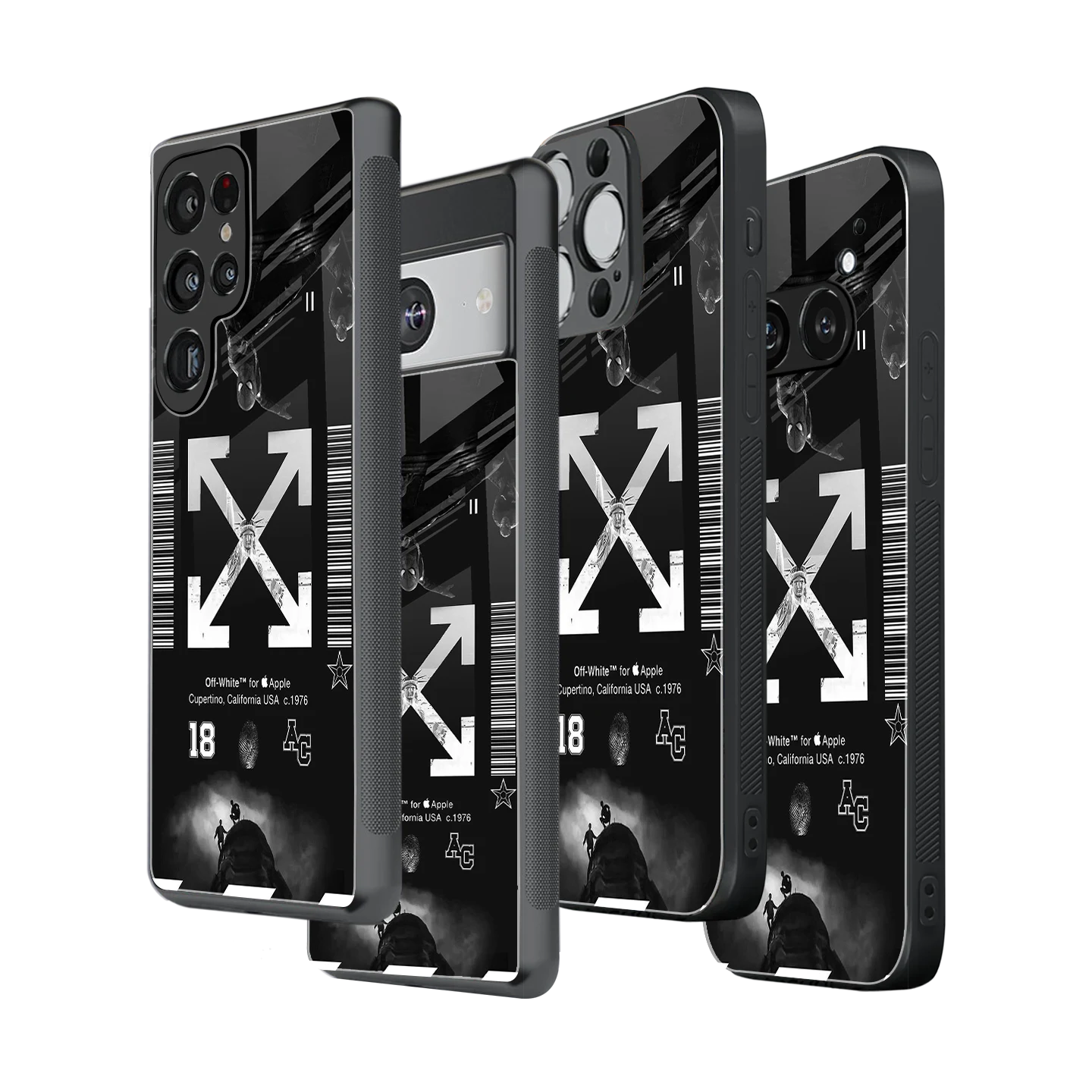 Stylish Glass Back Case for All Smartphones iPhone, Samsung, OnePlus, Pixel, Redmi, Oppo, Vivo, Motorola