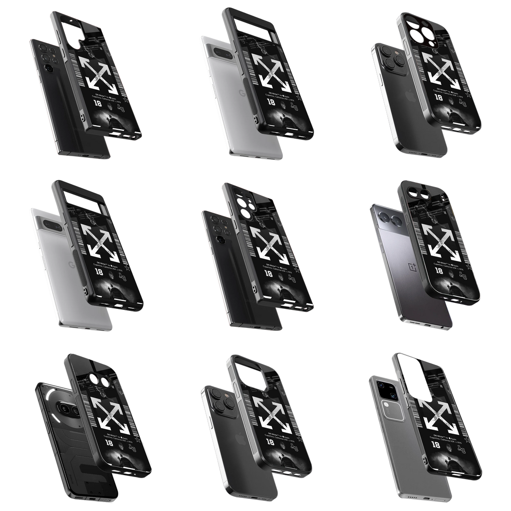 Durable Glass Back Mobile Case for iPhone, Samsung, OnePlus, Google Pixel, Redmi, Vivo, Oppo