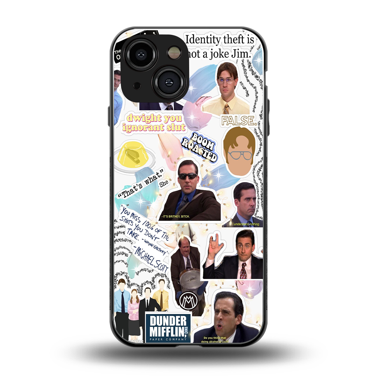 office mix back phone cover | glass case for iphone 13 mini