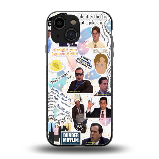 office mix back phone cover | glass case for iphone 13 mini