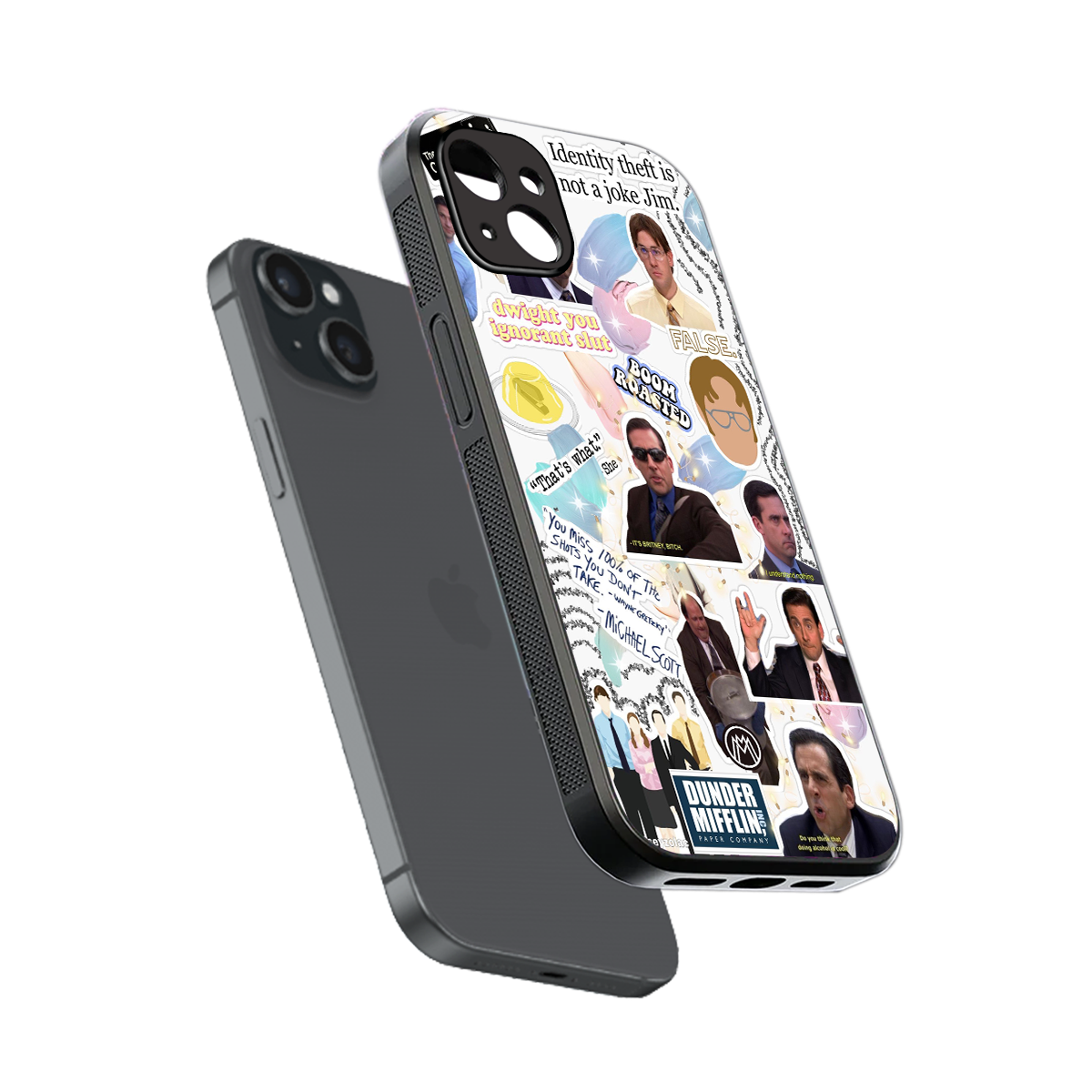 office mix back phone cover | glass case for iphone 14 plus