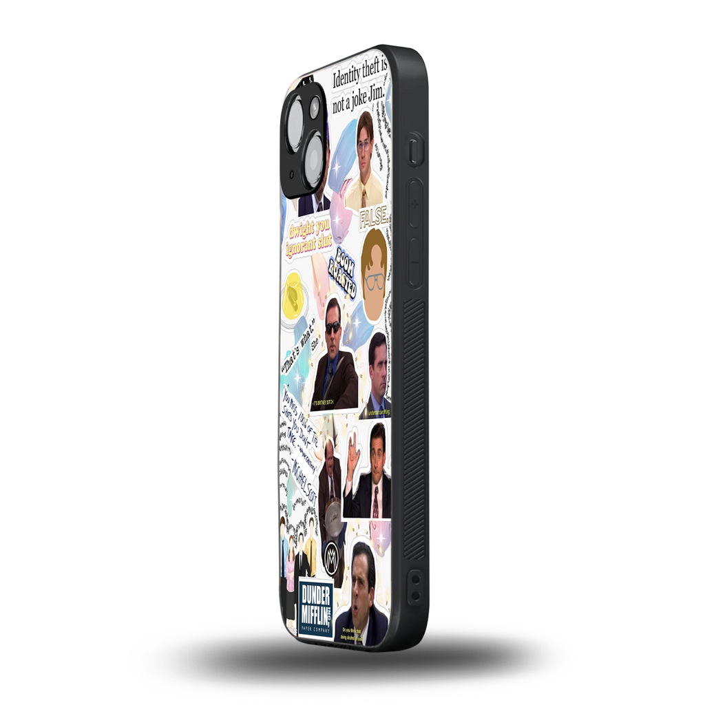 office mix back phone cover | glass case for iphone 14 plus
