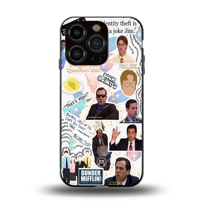 office mix back phone cover | glass case for iphone 15 pro