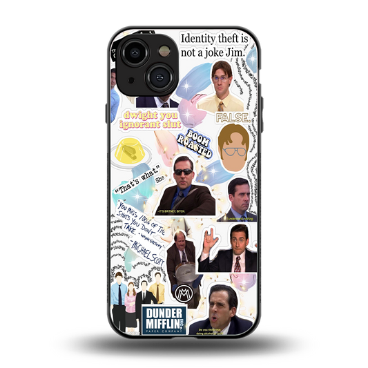 office mix back phone cover | glass case for iphone 15