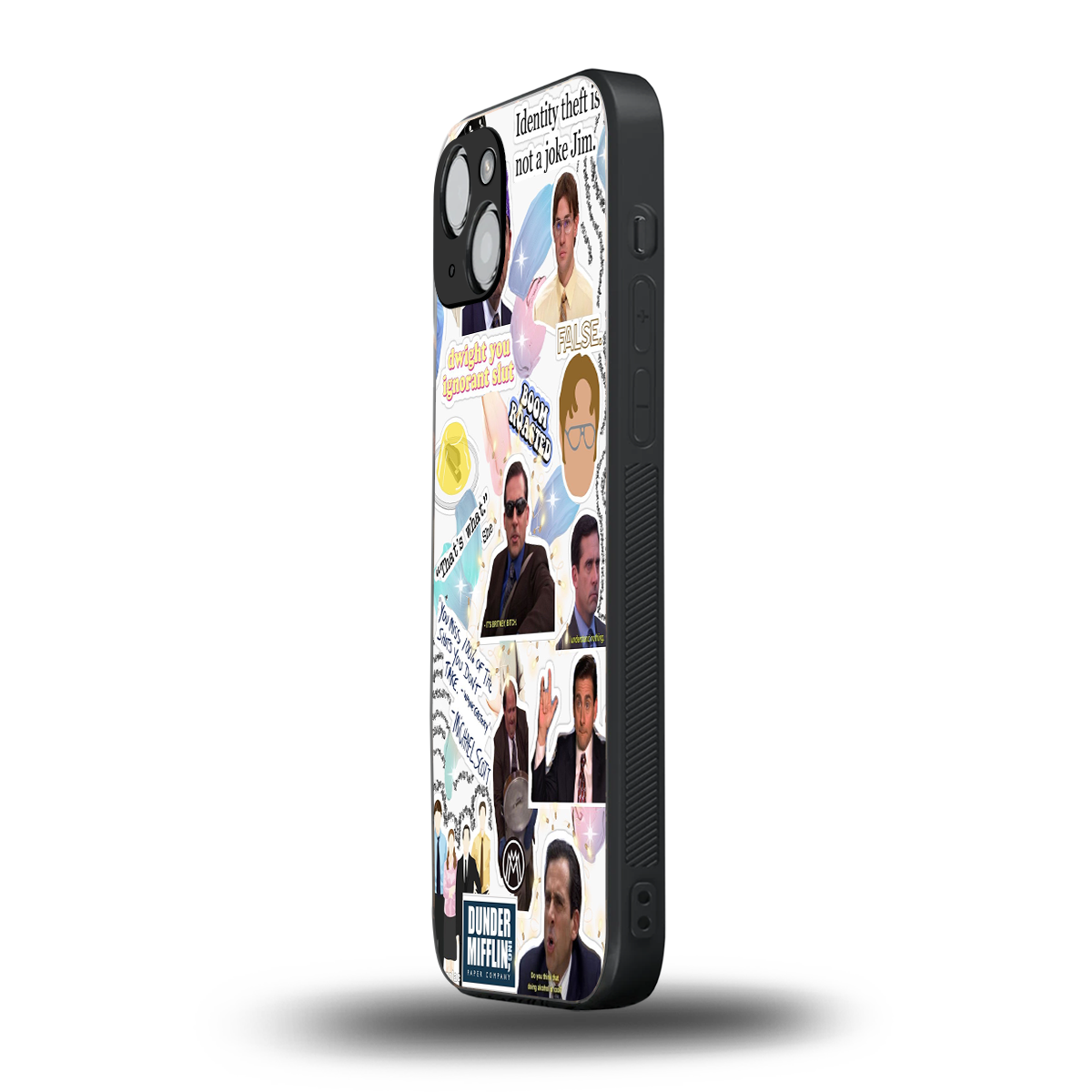 office mix back phone cover | glass case for iphone 15