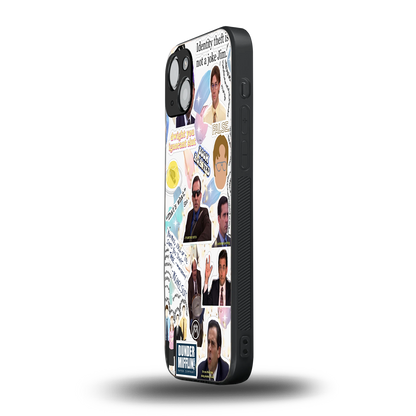 office mix back phone cover | glass case for iphone 15
