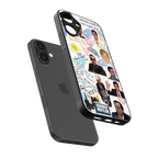 office mix back phone cover | glass case for iphone 16 plus