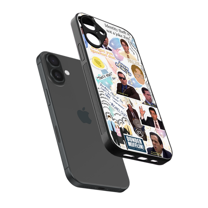 office mix back phone cover | glass case for iphone 16 plus
