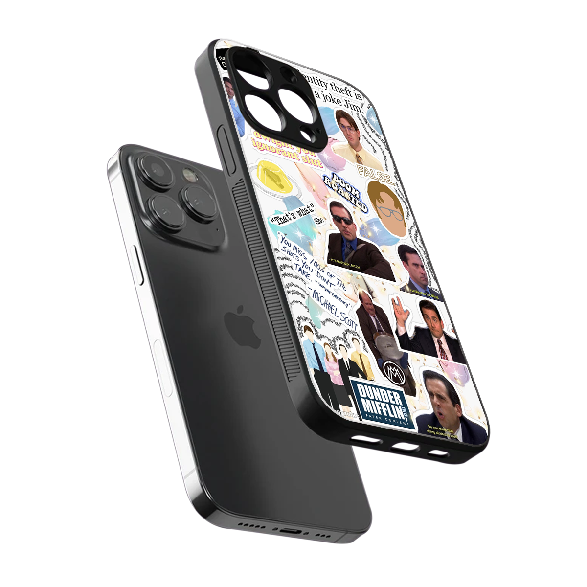 office mix back phone cover | glass case for iphone 16 pro