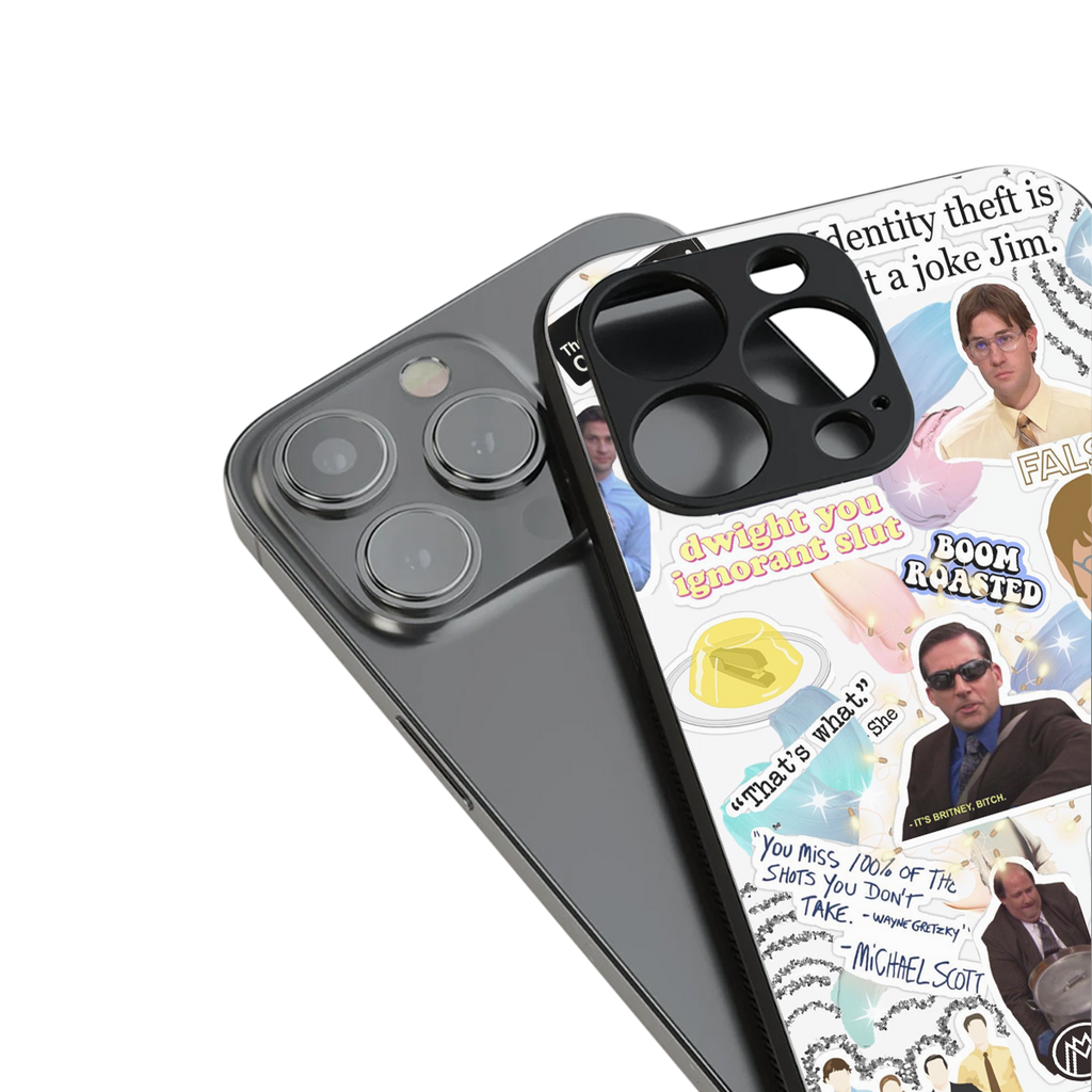 office mix back phone cover | glass case for iphone 15