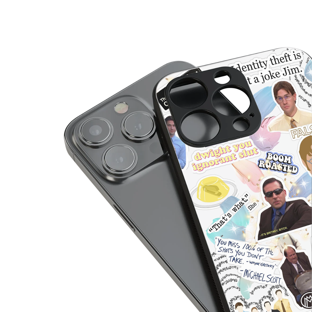 office mix back phone cover | glass case for iphone 16 plus
