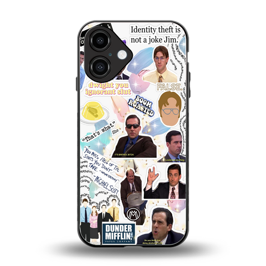 office mix back phone cover | glass case for iphone 16