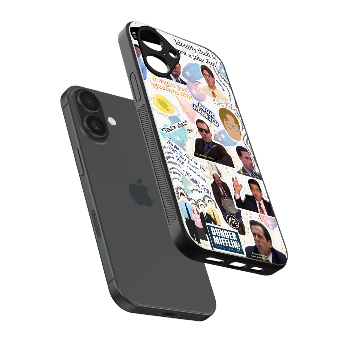 office mix back phone cover | glass case for iphone 16