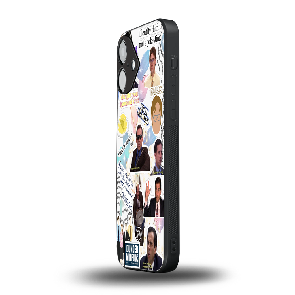office mix back phone cover | glass case for iphone 16