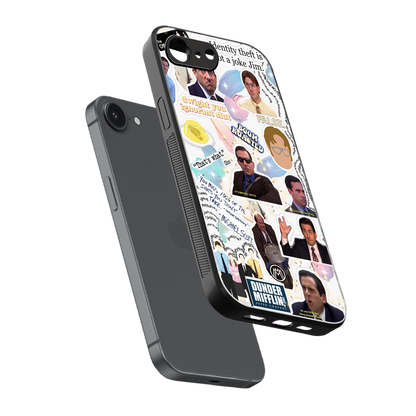 office mix back phone cover | glass case for iphone 16e