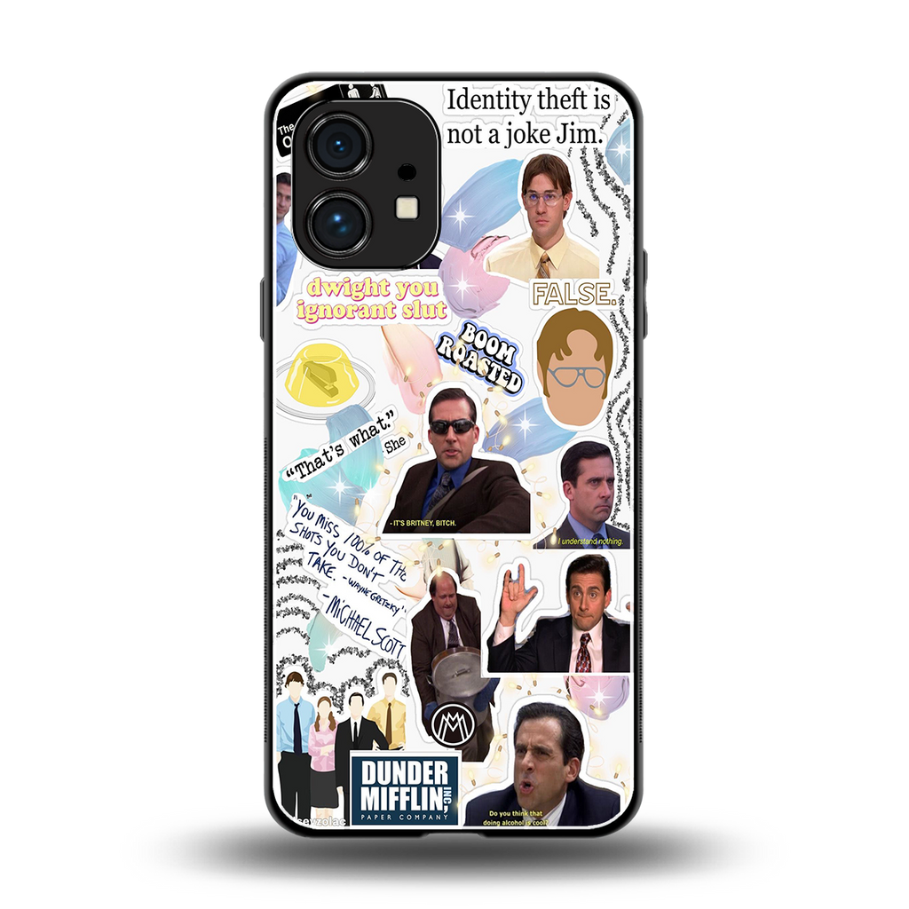 office mix back phone cover | glass case for nothing phone 1