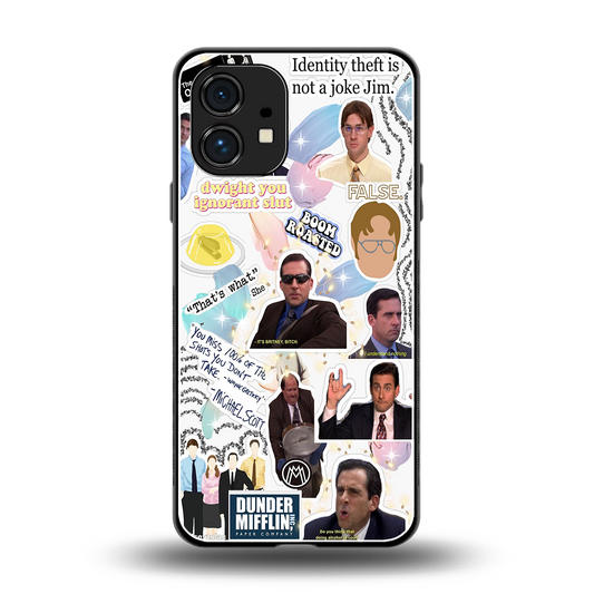 office mix back phone cover | glass case for nothing phone 1