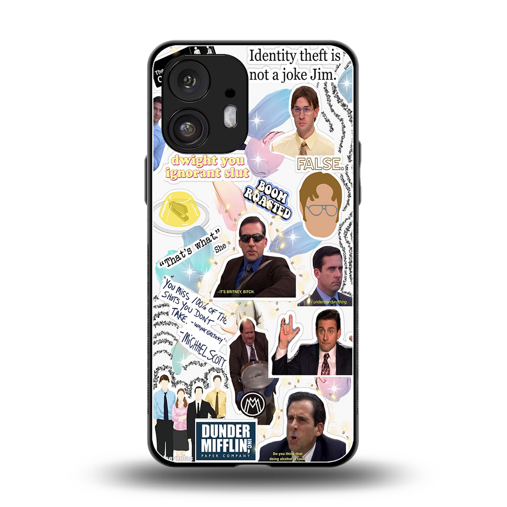 office mix back phone cover | glass case for nothing phone 2