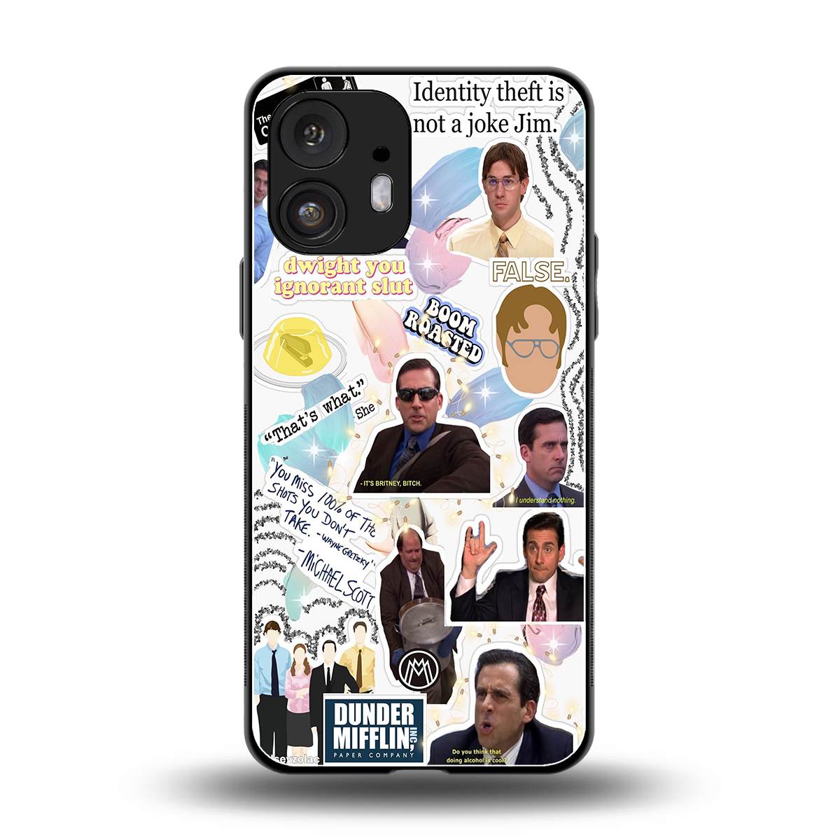 office mix back phone cover | glass case for nothing phone 2