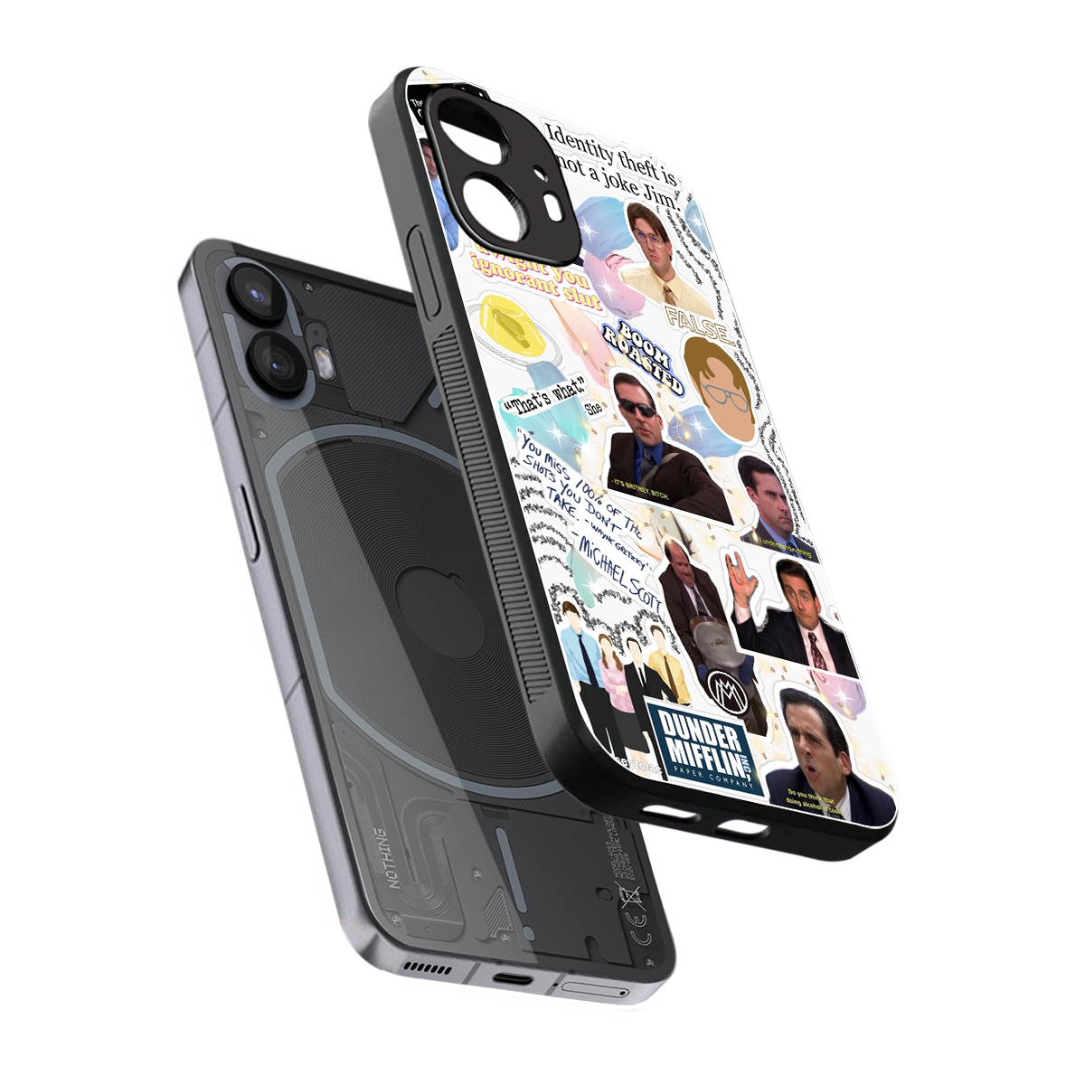 office mix back phone cover | glass case for nothing phone 2