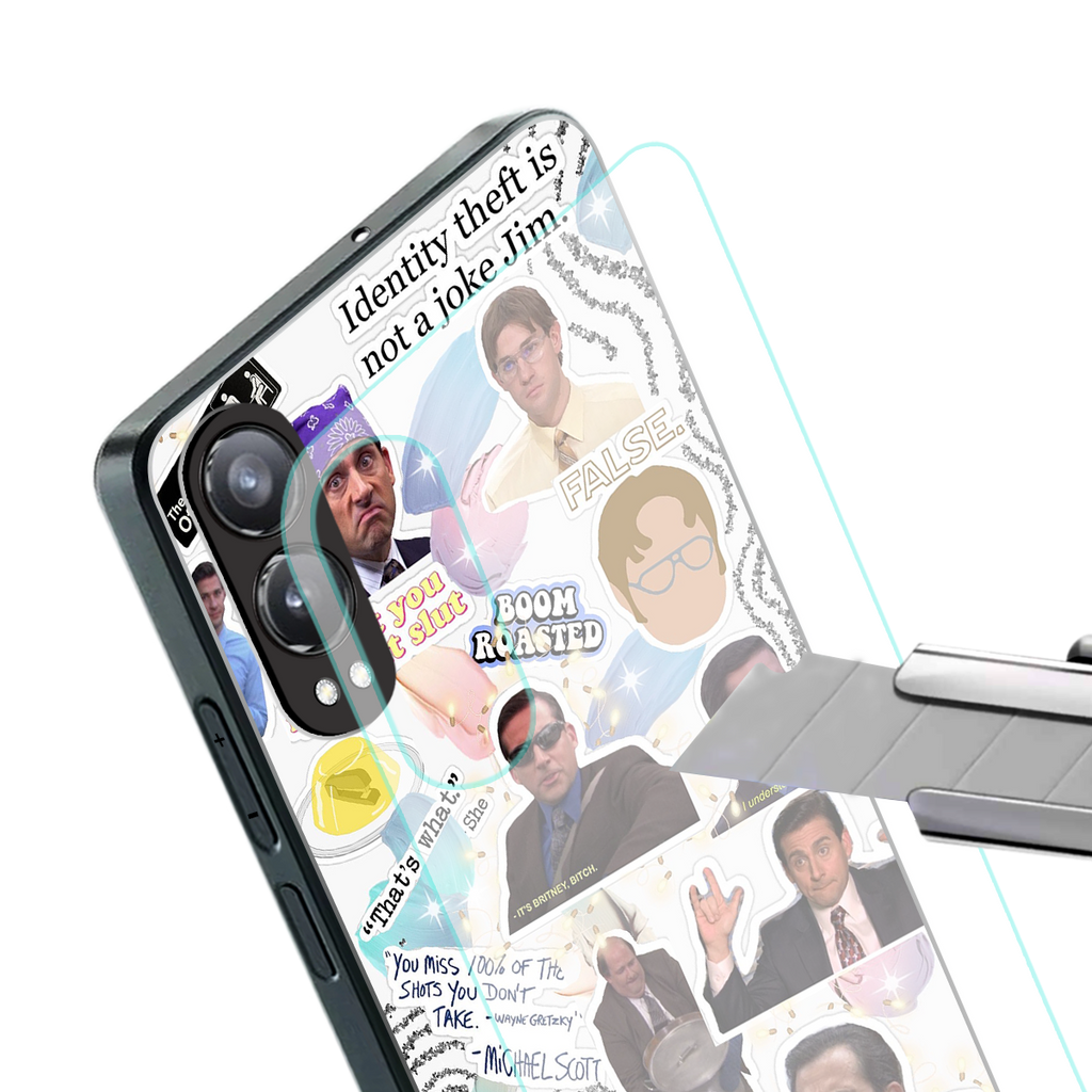 office mix back phone cover | glass case for oneplus nord ce 4 lite