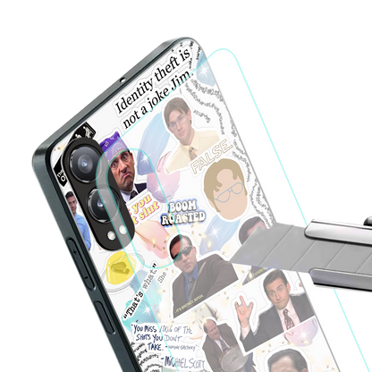 office mix back phone cover | glass case for oneplus nord ce 4 lite