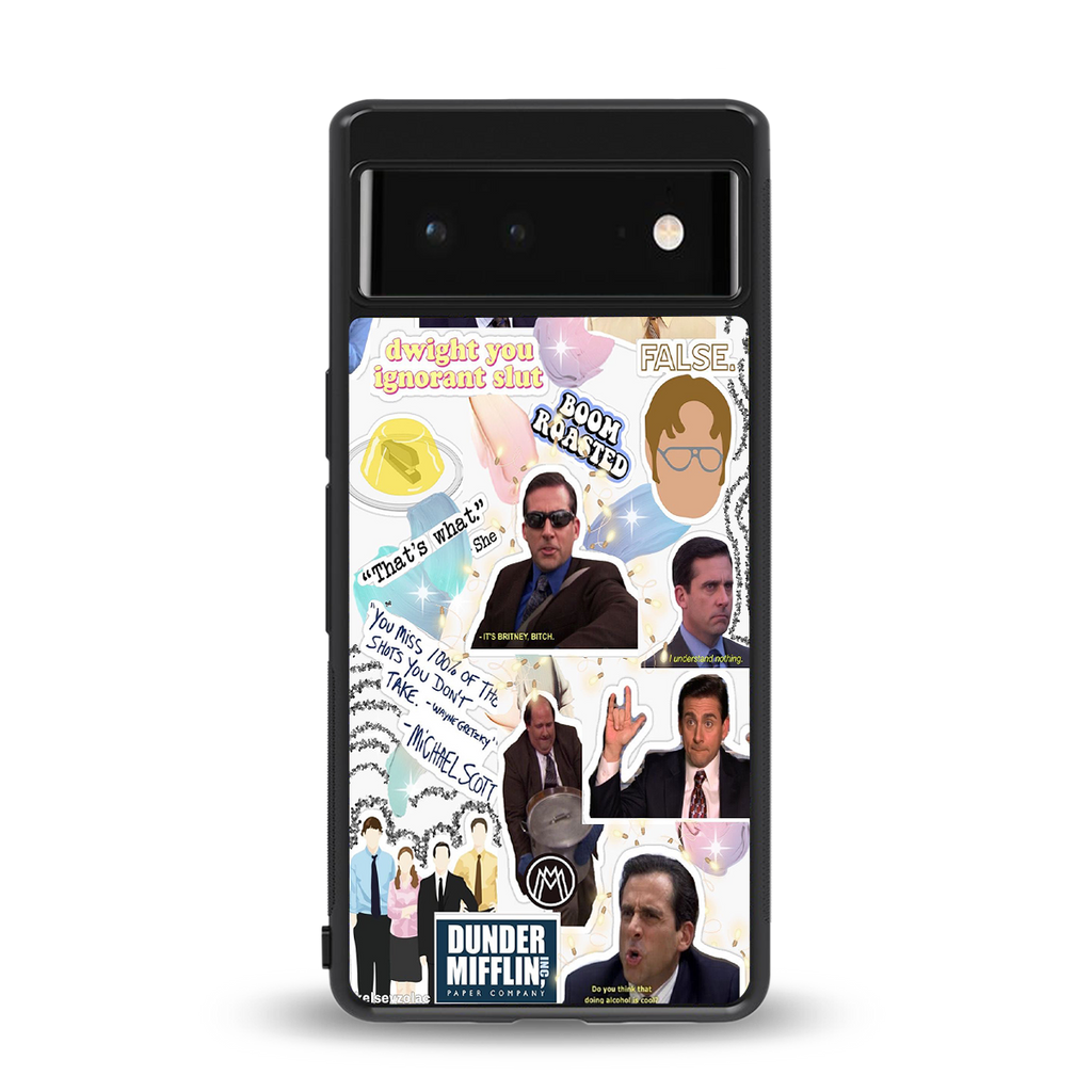 office mix back phone cover | glass case for Google Pixel 6A