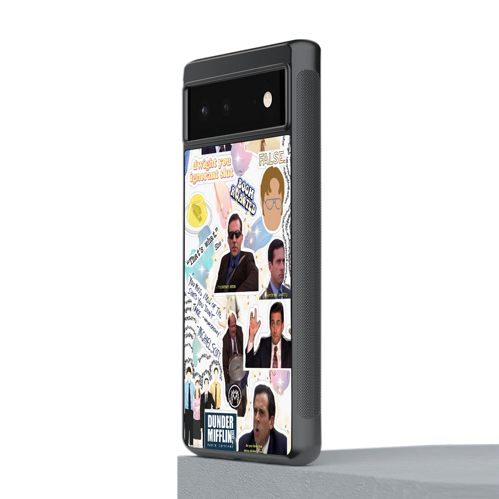 office mix back phone cover | glass case for Google Pixel 6A