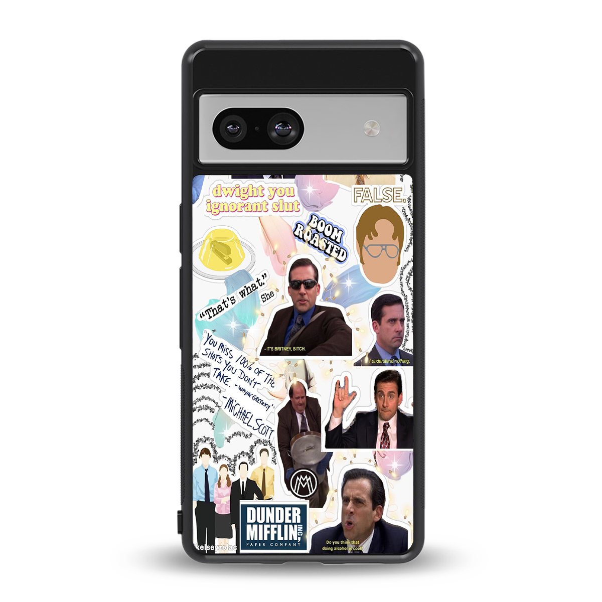 office mix back phone cover | glass case for Google Pixel 7A