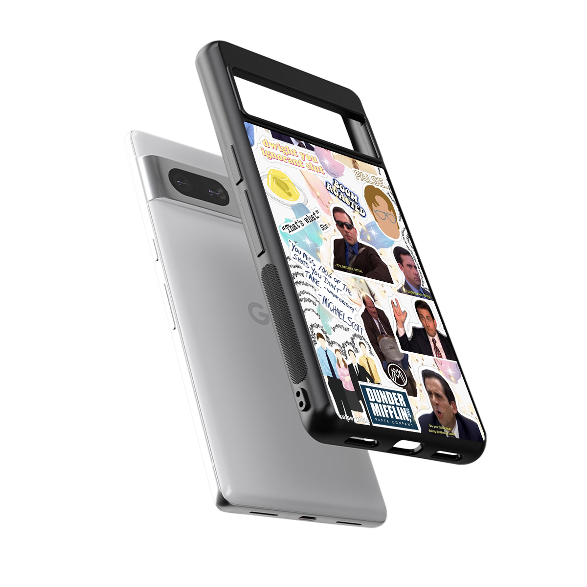 office mix back phone cover | glass case for Google Pixel 7A