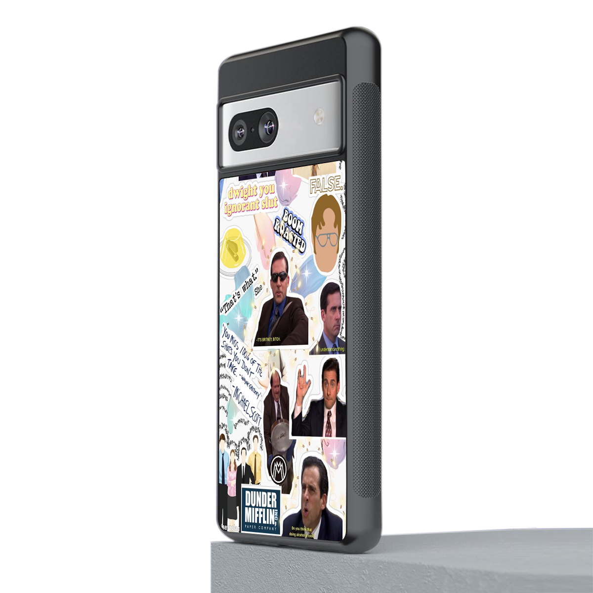 office mix back phone cover | glass case for Google Pixel 7A