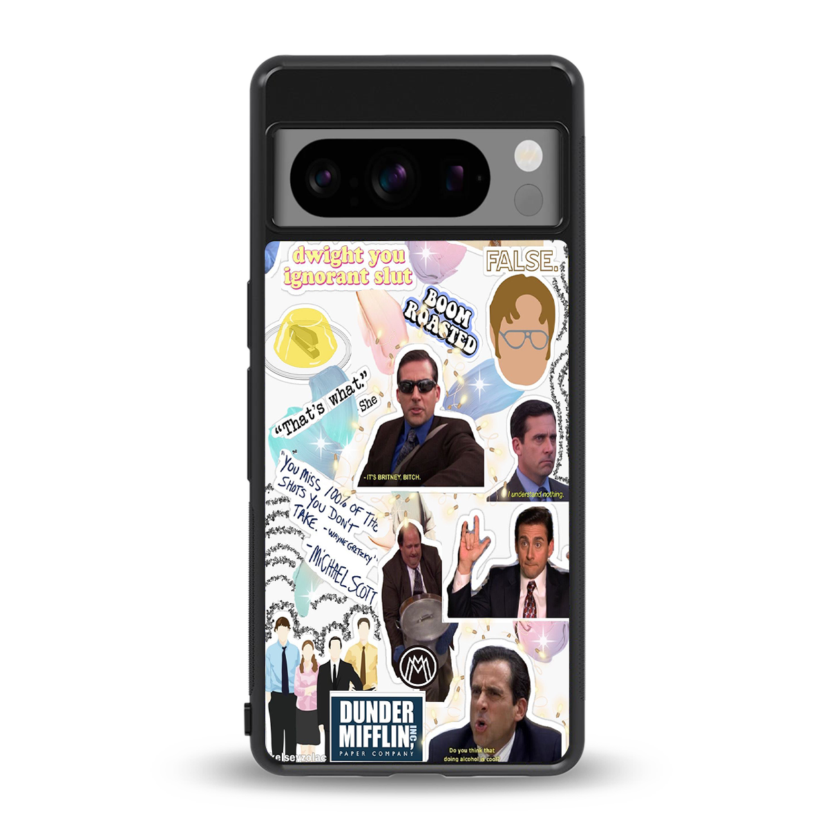 office mix back phone cover | glass case for google pixel 8 pro