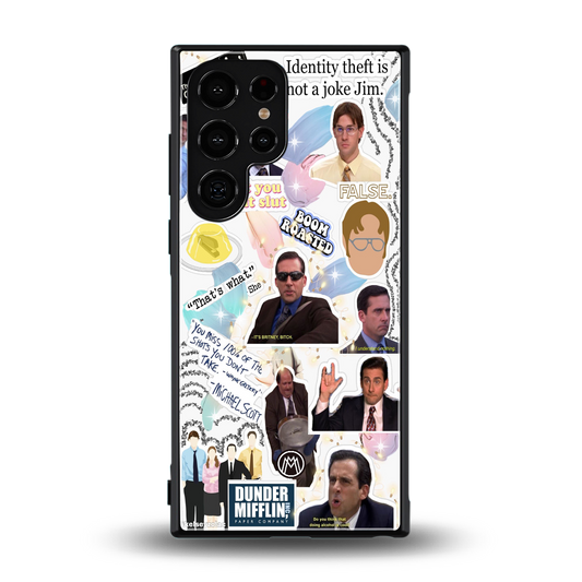 office mix back phone cover | glass case for samsung galaxy s23 ultra