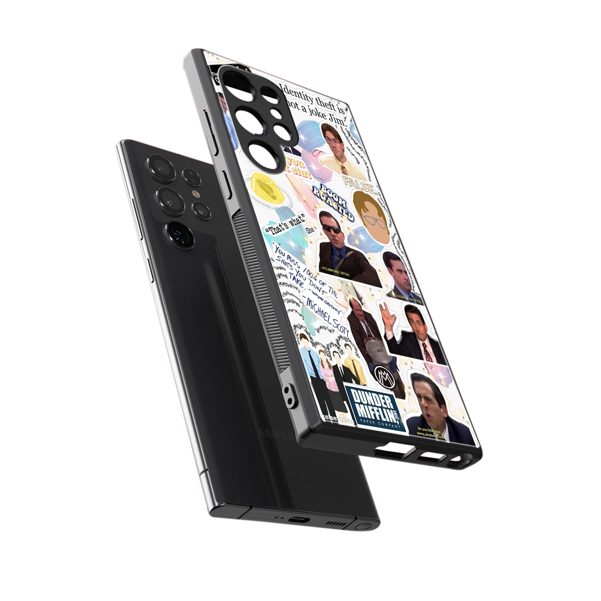 office mix back phone cover | glass case for samsung galaxy s24 ultra