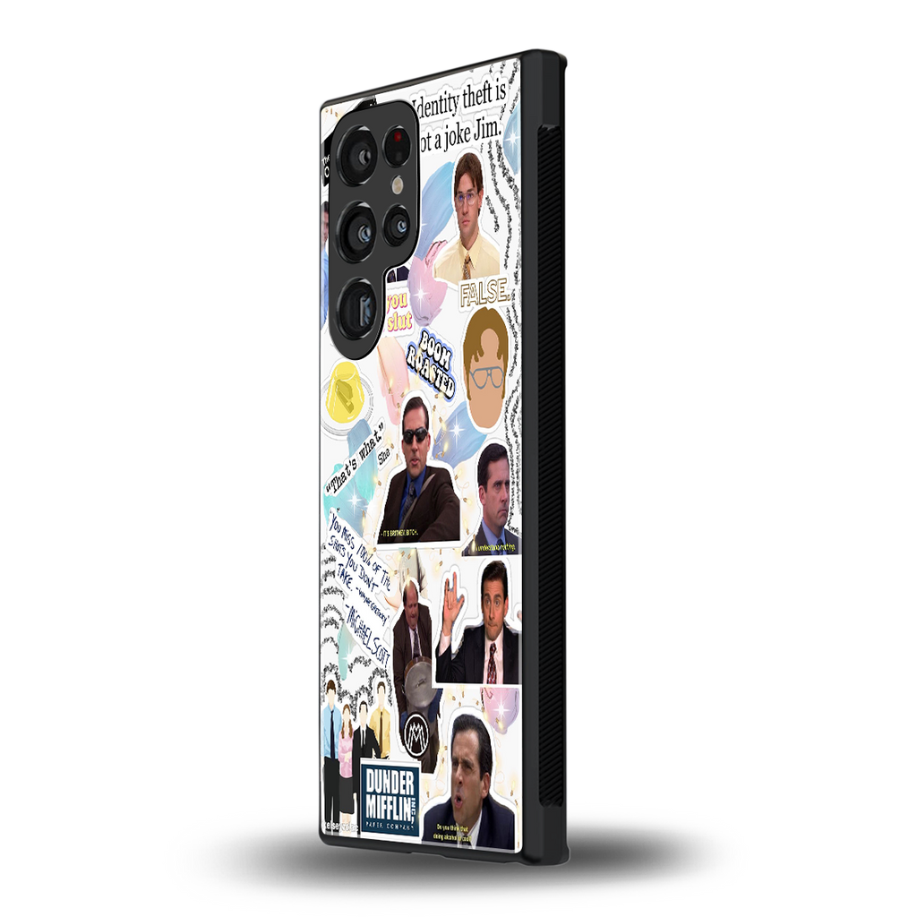 office mix back phone cover | glass case for samsung galaxy s23 ultra