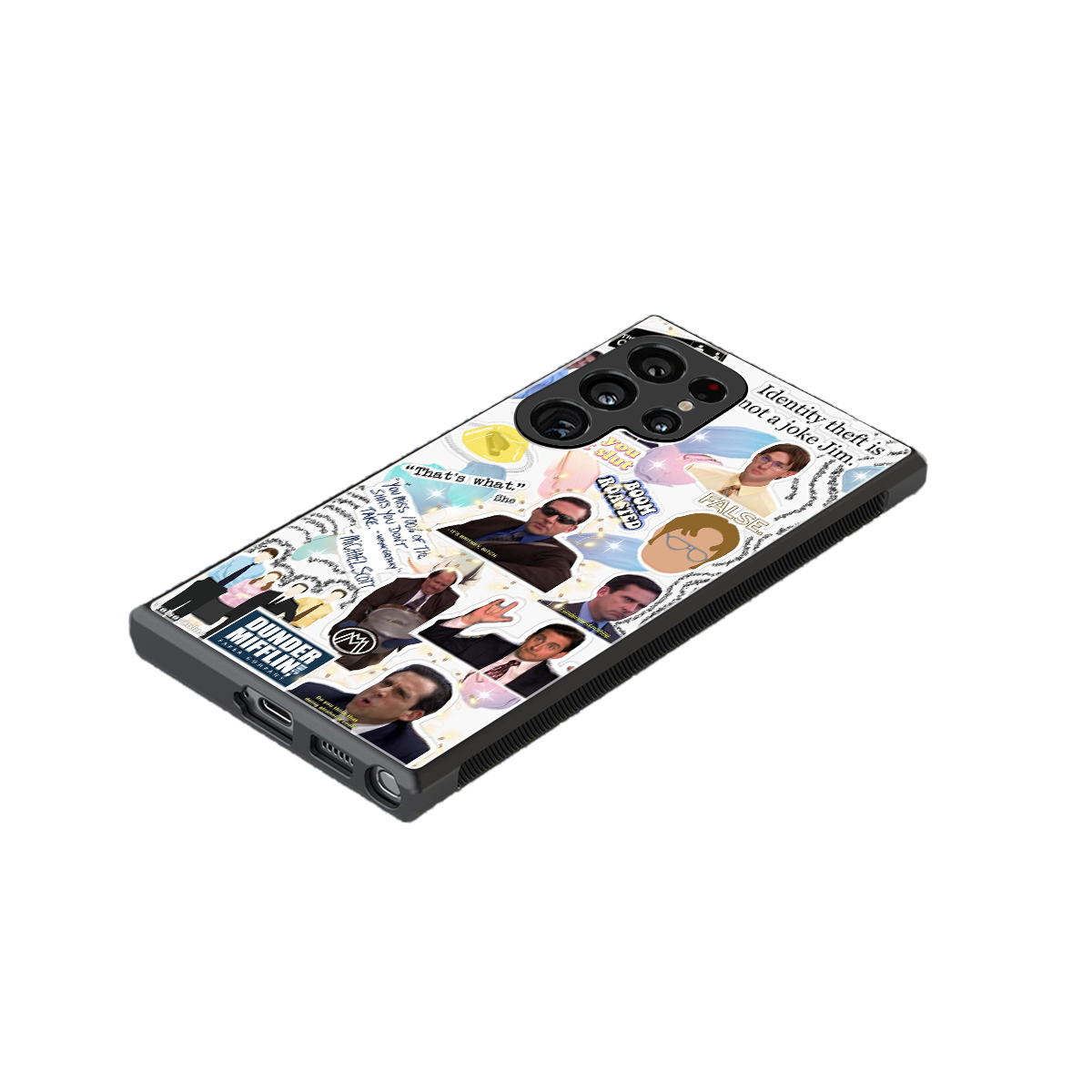office mix back phone cover | glass case for samsung galaxy s24 ultra