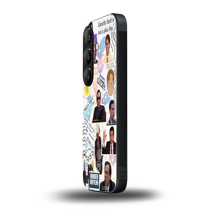 office mix back phone cover | glass case for samsung galaxy s24 fe