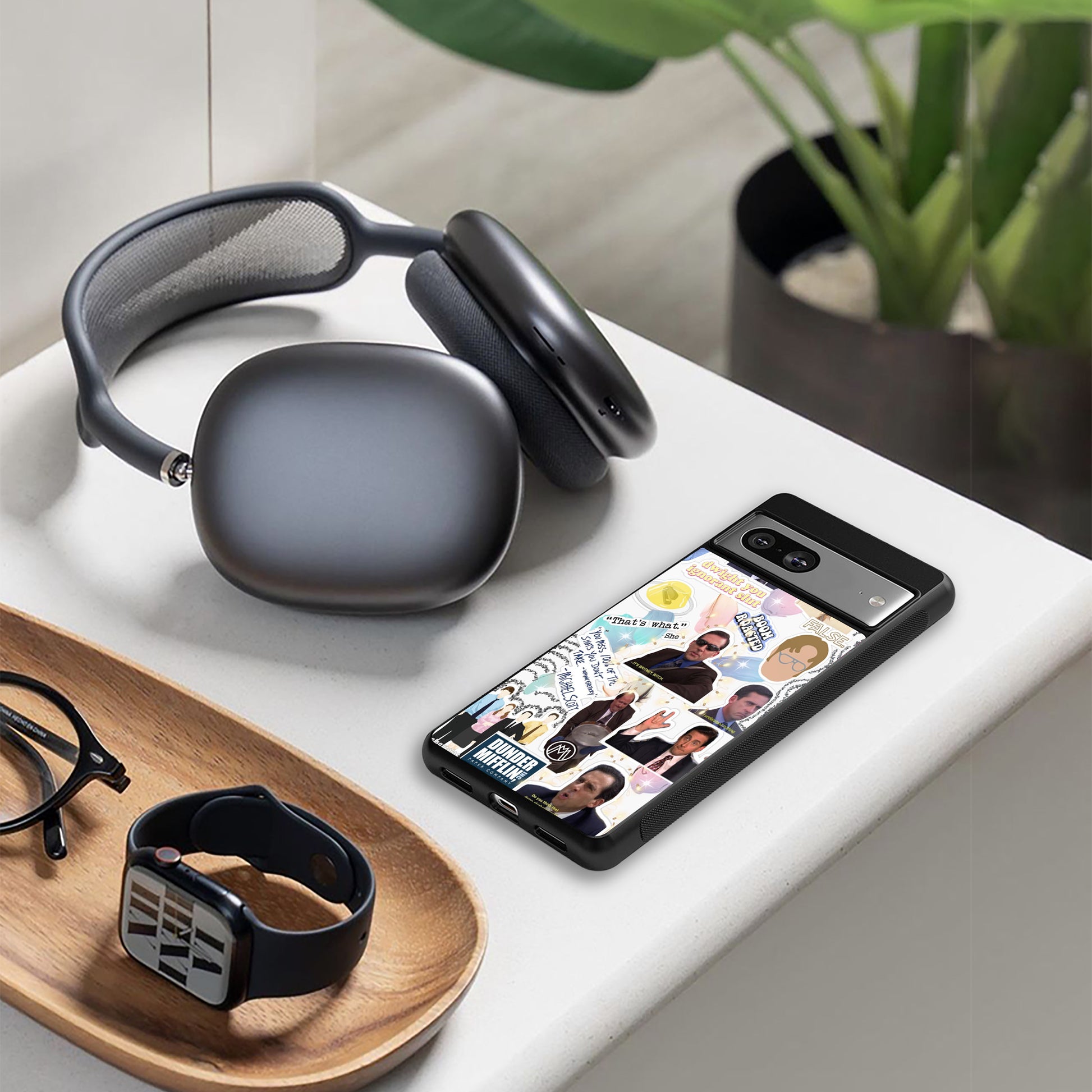 office mix back phone cover | glass case for google pixel 9 pro