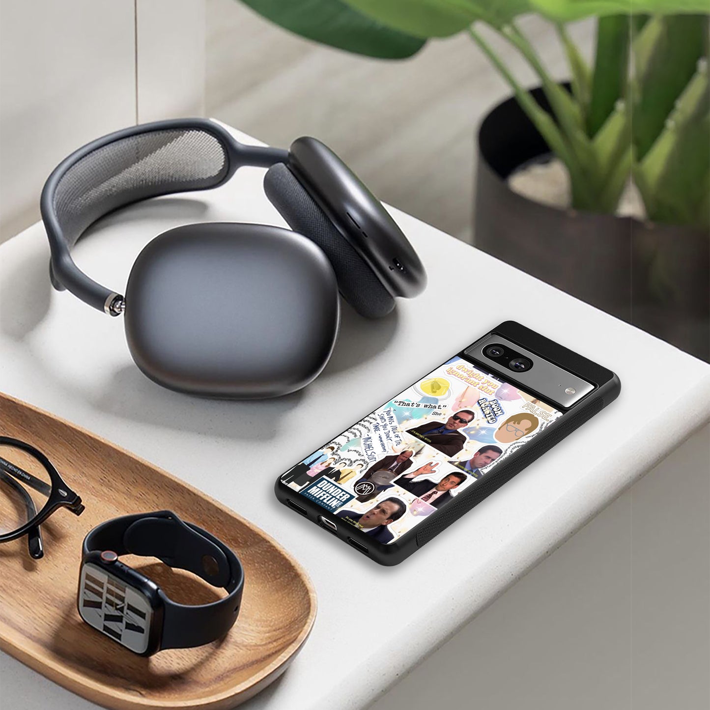 office mix back phone cover | glass case for google pixel 9 pro xl