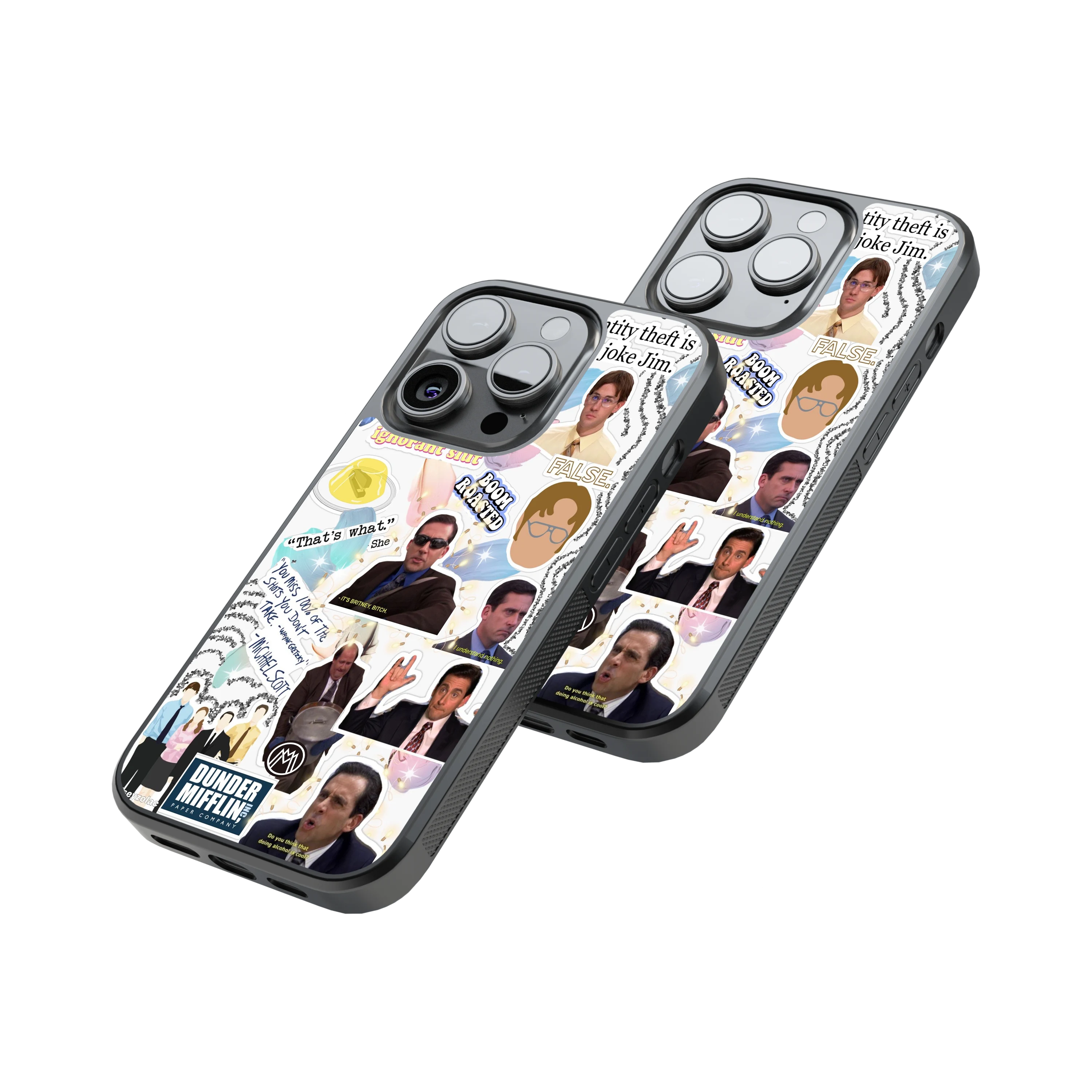 Protective Glass Back Phone Case Compatible with iPhone, Samsung, OnePlus, Pixel & More