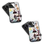 Trendy Glass Back Mobile Case for iPhone, Samsung, Redmi, OnePlus, Google Pixel, Motorola