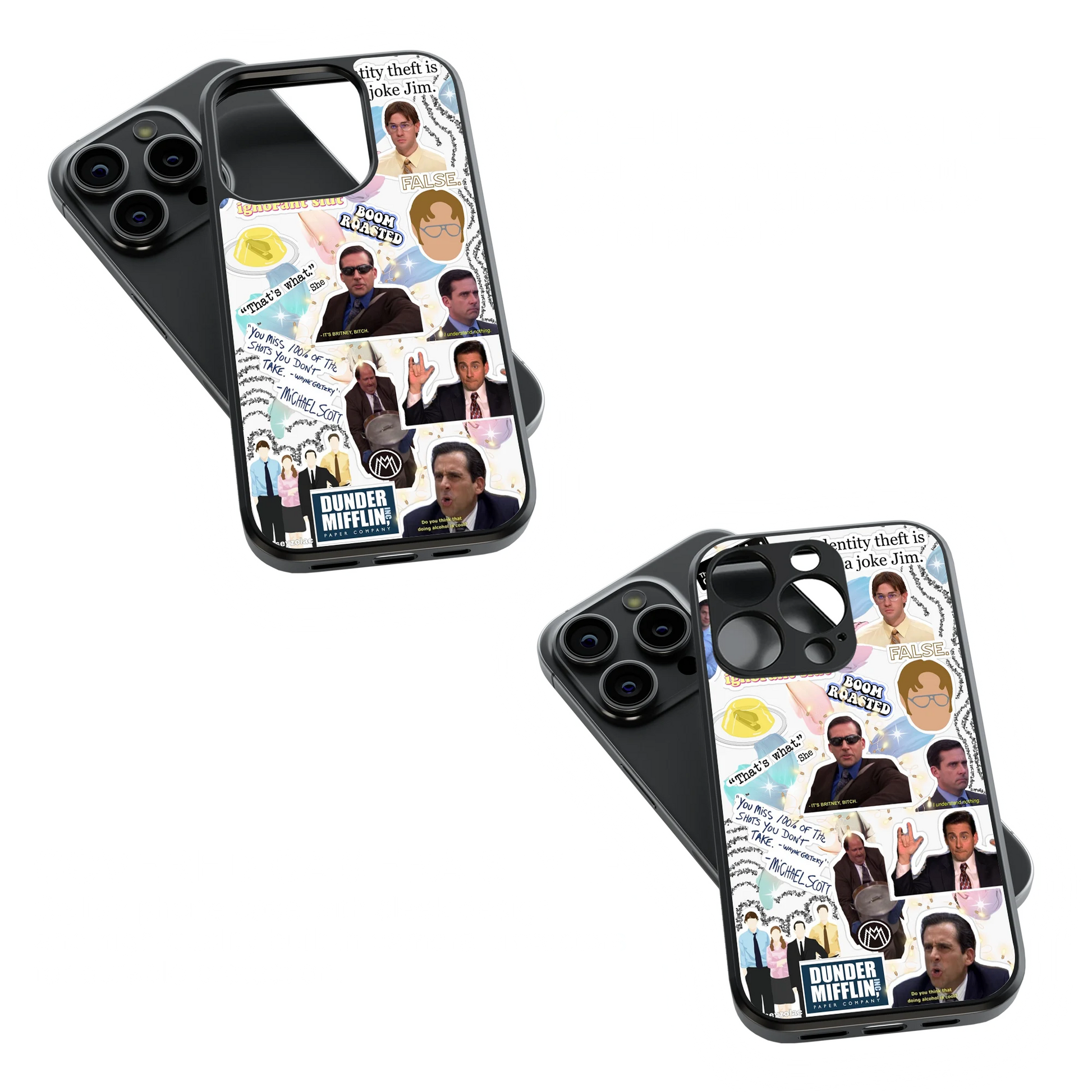 Trendy Glass Back Mobile Case for iPhone, Samsung, Redmi, OnePlus, Google Pixel, Motorola