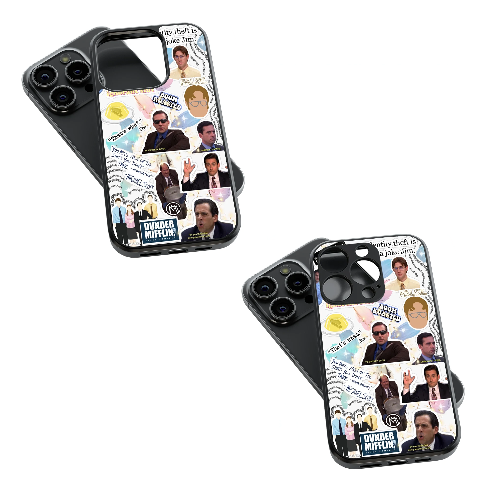Trendy Glass Back Mobile Case for iPhone, Samsung, Redmi, OnePlus, Google Pixel, Motorola