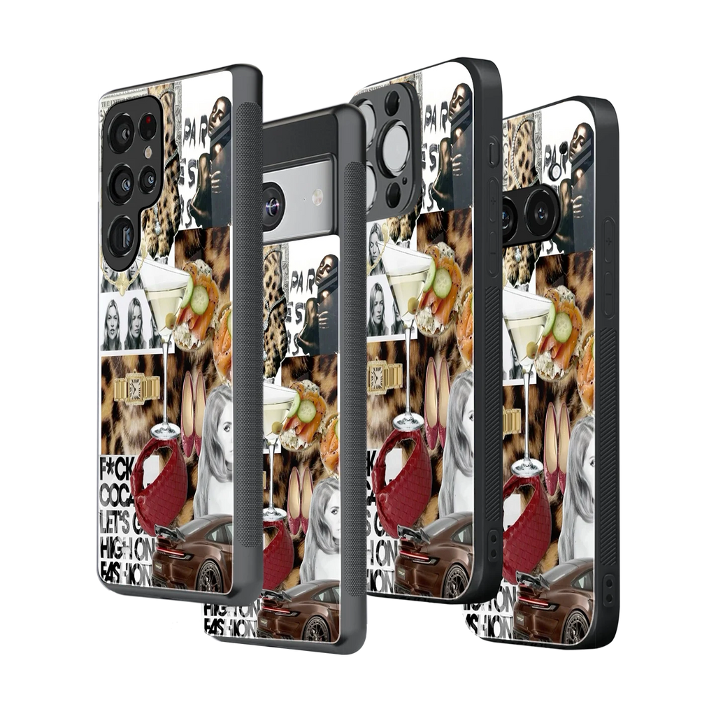 Stylish Glass Back Case for All Smartphones iPhone, Samsung, OnePlus, Pixel, Redmi, Oppo, Vivo, Motorola