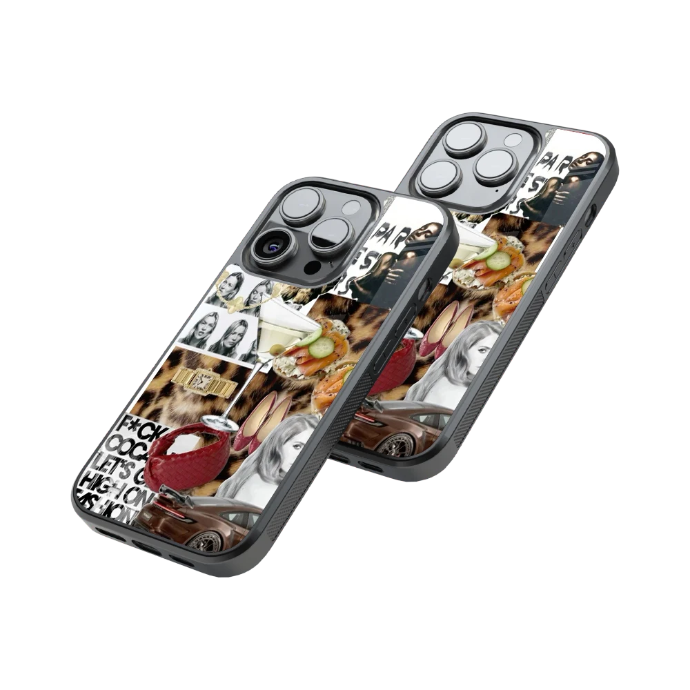 Protective Glass Back Phone Case Compatible with iPhone, Samsung, OnePlus, Pixel & More