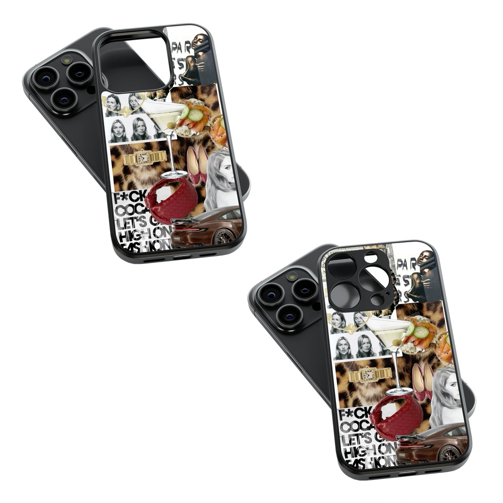 Trendy Glass Back Mobile Case for iPhone, Samsung, Redmi, OnePlus, Google Pixel, Motorola