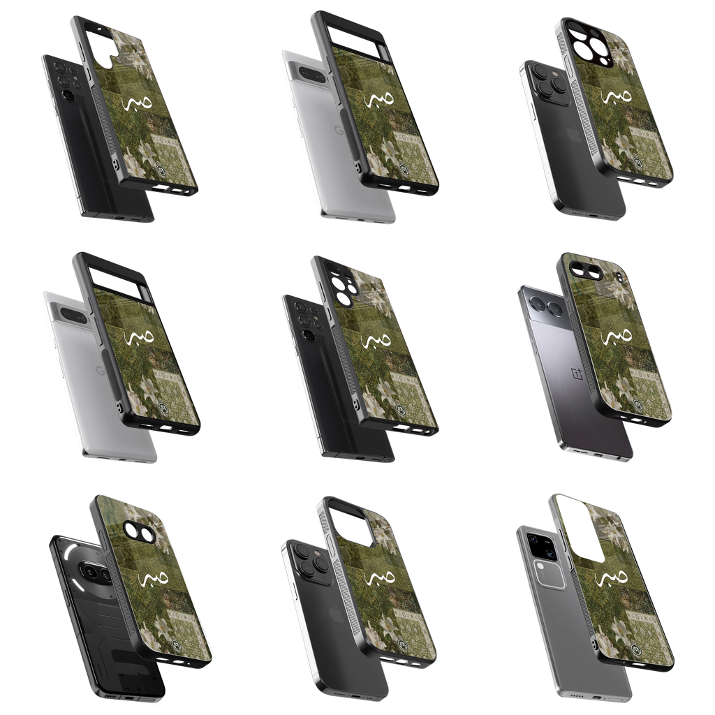 Durable Glass Back Mobile Case for iPhone, Samsung, OnePlus, Google Pixel, Redmi, Vivo, Oppo