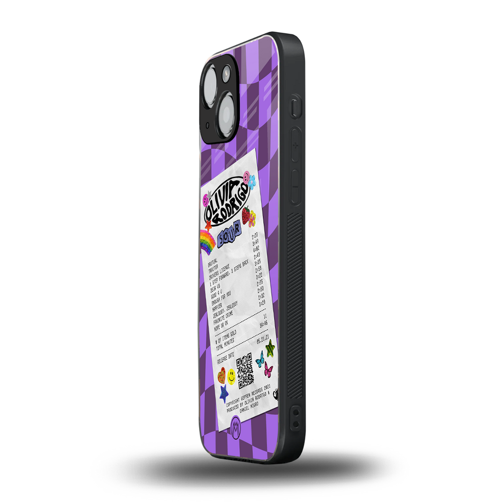 olivia rodrigo back phone cover | glass case for iphone 13 mini